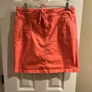 Christopher & Banks Coral Cotton Skort